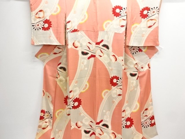 Japanese Kimono / Chirimen Kinsha Silk